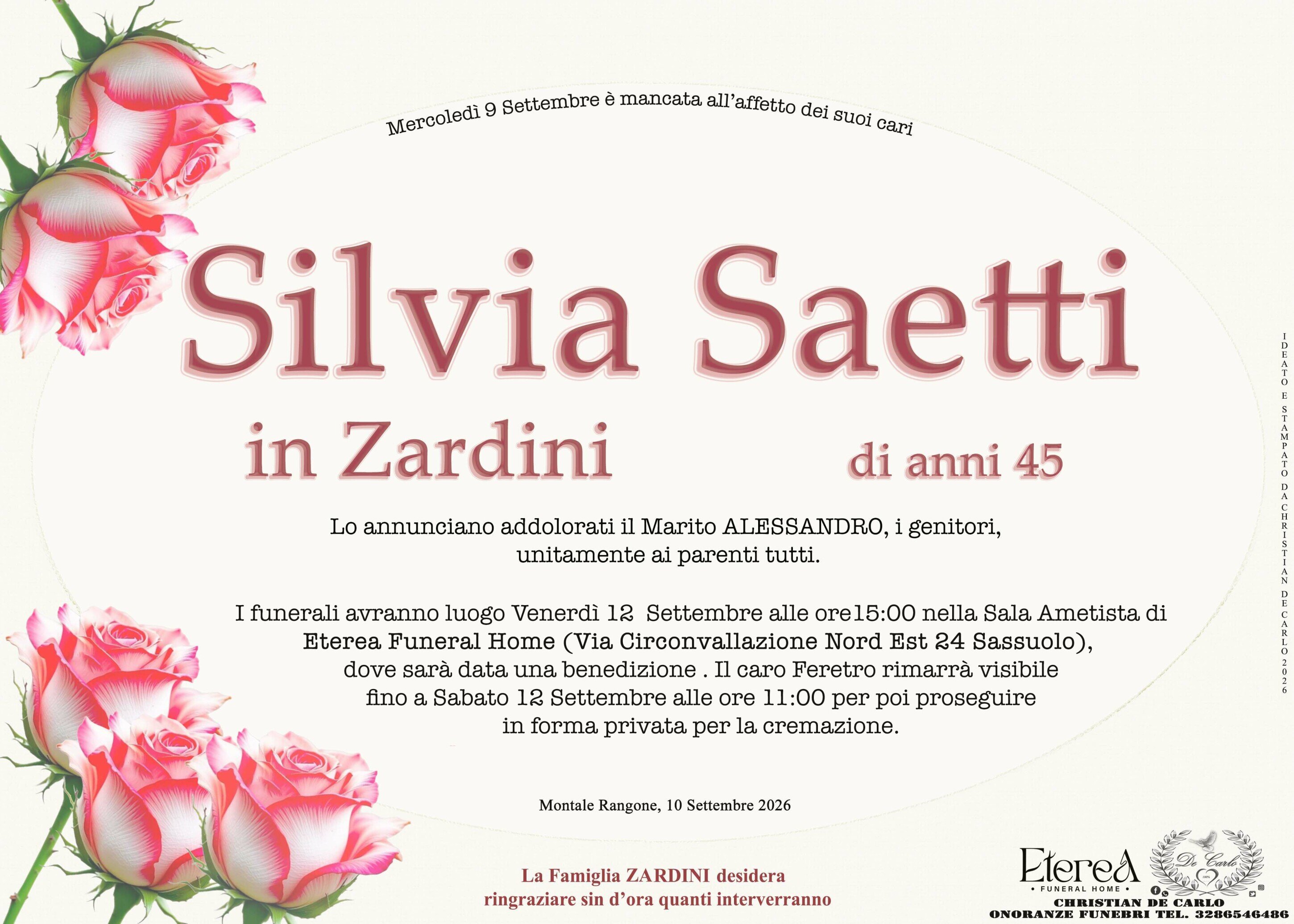 Silvia Saetti in Zardini di anni 45 Silvia Saetti in Zardini di anni 45