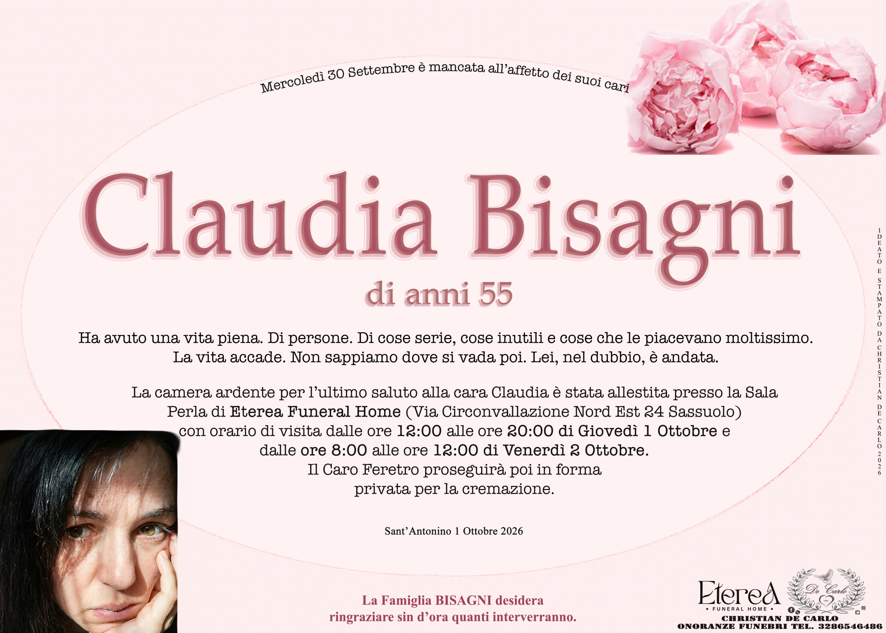 Claudia Bisagni di anni 55 Claudia Bisagni di anni 55