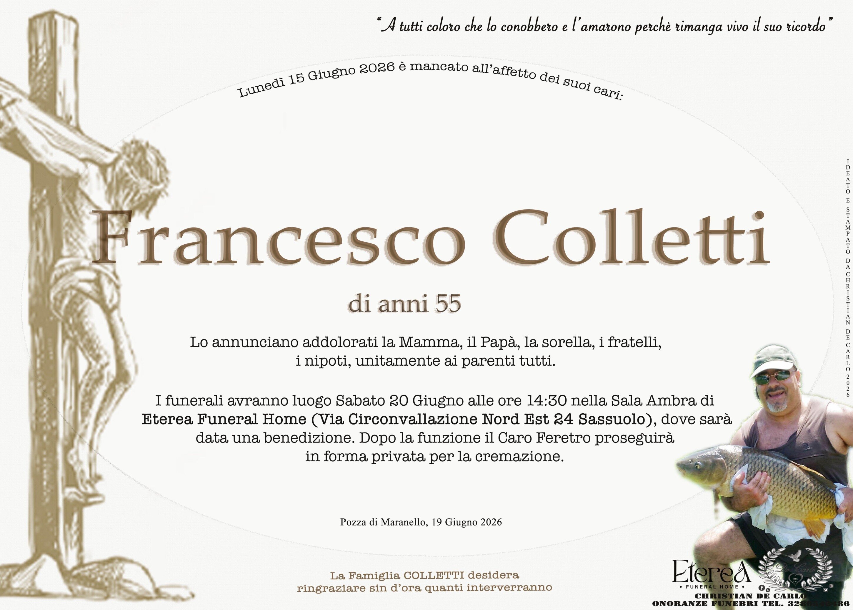Francesco Colletti di anni 55