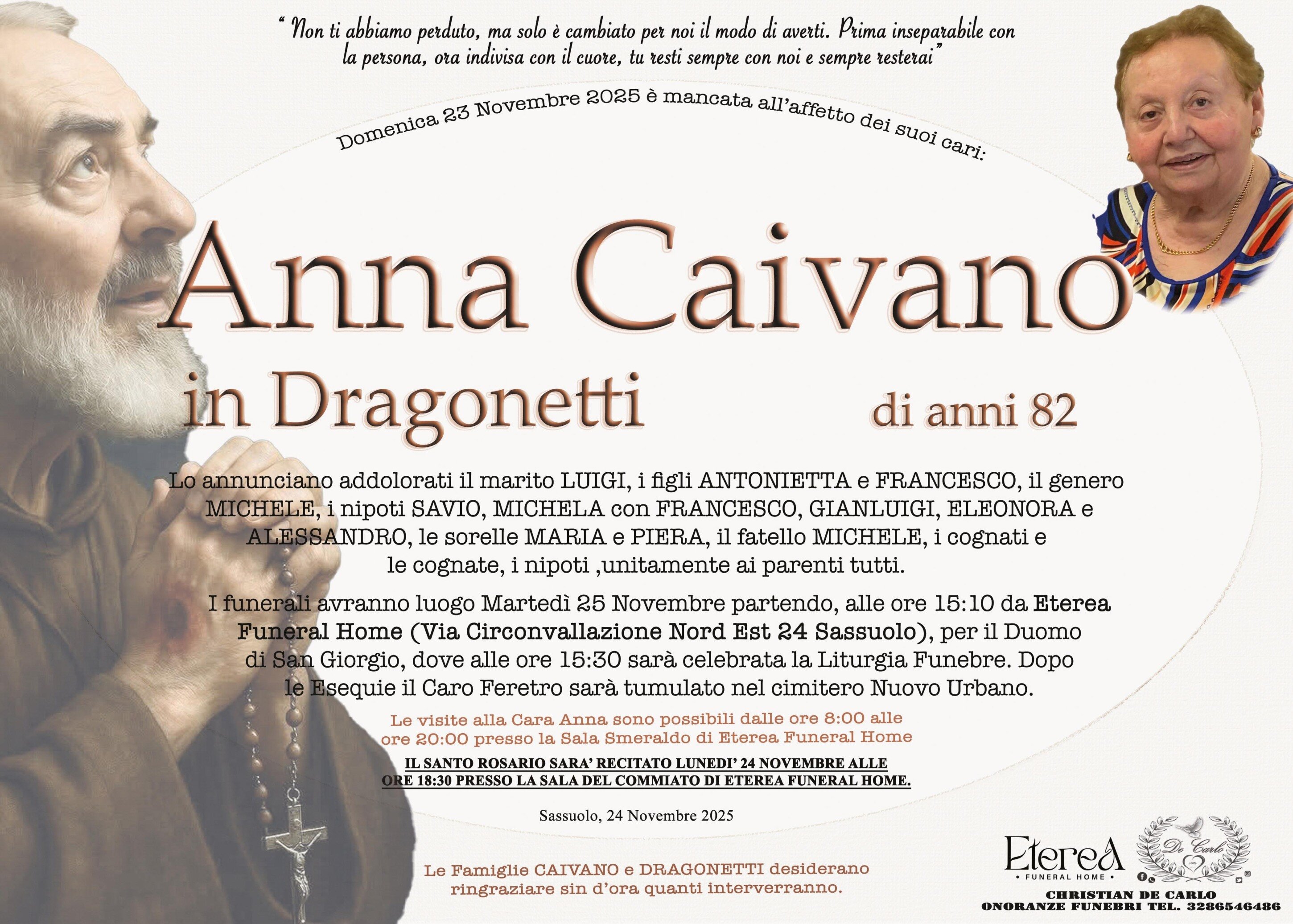 Anna Caivano in Dragonetti di anni 82