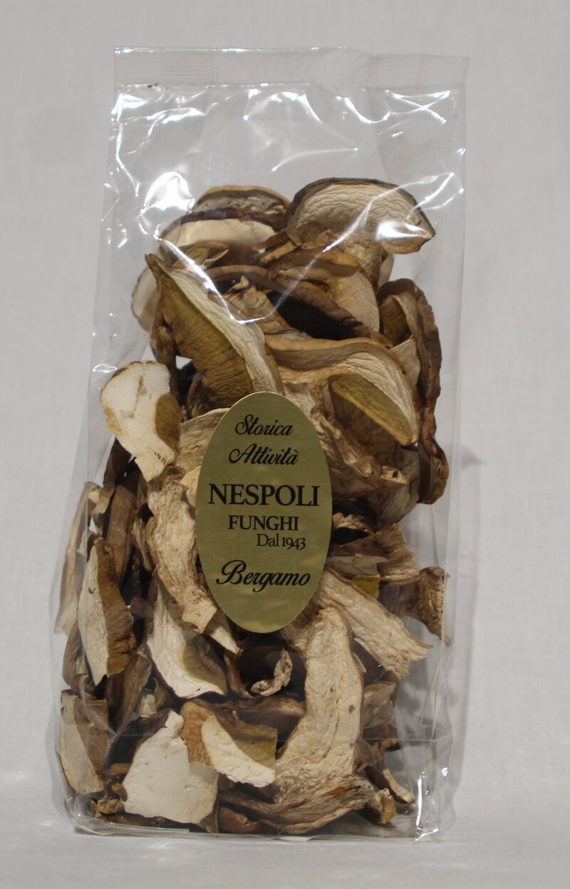 sacchetto di funghi porcini extra da gr 100 fronte