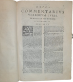 francois-hotman-novus-commentarius-de-verbis-iuris-de-legis-de-senatu-sc-de-magistratibus-populi-r-de-iurisconsultis-eorumque-formulis-venetiis-apud-nicolaum-bevilacquam-1564