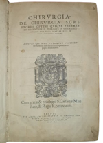 conrad-gessner-chirurgia-de-chirurgia-scriptores-optimi-quique-veteres-et-recentiores-plerique-in-germania-antehac-non-editi-nunc-primum-in-unum-coniuncti-volumen-tiguri-per-andream-gessnerum-et-iacobum-gessnerum-fratres-mense-martio-1555