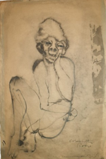 enrico-colombotto-rosso-torino-1925-casale-monferrato-al-2013-disegno-originale-eseguito-a-china-ed-acquarello-su-carta-avana-inizio-anni-60