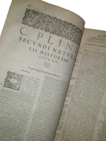 gaio-plinio-secondo-plinio-il-vecchio-historiae-mundi-libri-xxxvii-opus-omni-quidem-commendatione-maius-genevae-sumptibus-iacobi-crispini-anno-1631