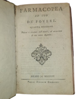 a-cura-di-giuseppe-galeazzi-farmacopea-ad-uso-de-poveri-veduta-e-riveduta-dall-autore-ed-accresciuta-di-una-nuova-aggiunta-milano-presso-giuseppe-galvazzi-1804
