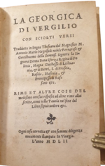 publio-virgilio-marone-trad-antonio-mario-negrisoli-la-georgica-di-vergilio-con-sciolti-versi-traddutta-in-lingua-thoscana-dal-magnifico-m-antonio-mario-negrisoli-nobile-ferrarese-in-vinegia-per-nicolo-de-bascarini-febraio-1552