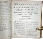 pierre-goudelin-commentariorum-de-jure-novissimo-libri-sex-optima-methodo-accurate-ac-erudite-conscripti-additis-harum-vicinarumque-regionum-moribis-arnhemii-typis-jacobi-biesii-anno-1661
