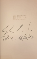 sebastiao-salgado-les-enfants-de-l-exode-paris-editions-de-la-martinie-marzo-2000-autografato