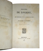 frederic-auguste-ferdinand-thomas-baron-de-reiffenberg-principes-de-logique-suivis-de-l-histoire-et-de-la-bibliographie-de-cette-science-bruxelles-louis-hauman-et-comp-1833