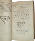maximilian-stoll-rationis-medendi-in-nosocomio-practico-vindobonensi-pars-prima-secunda-tertia-lugduni-batavorum-apud-h-et-a-koster-1780