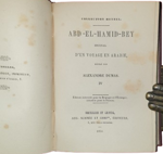 alexandre-dumas-abd-el-hamid-bey-louis-du-couret-journal-d-un-voyage-en-arabie-bruxelles-et-leipzig-kiessling-schnee-editeurs-1856