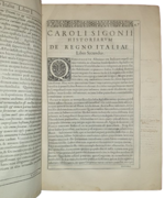 carlo-sigonio-historiarum-de-regno-italiae-libri-quindicem-ad-illustriss-atqu-excell-d-iacobum-boncompagnum-generalem-sre-gubernatorem-qui-libri-historiam-ab-anno-dlxx-usque-ad-vsque-ad-mdd-continent-venetiis-apud-iordanem-zilettum-1574