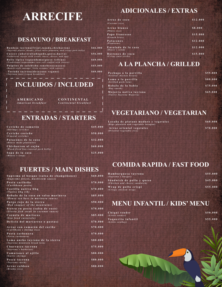 carta restaurante nativo 3