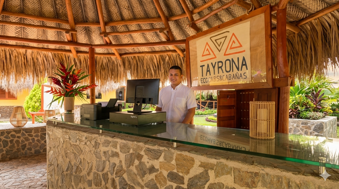 front desk tayrona ecohabs