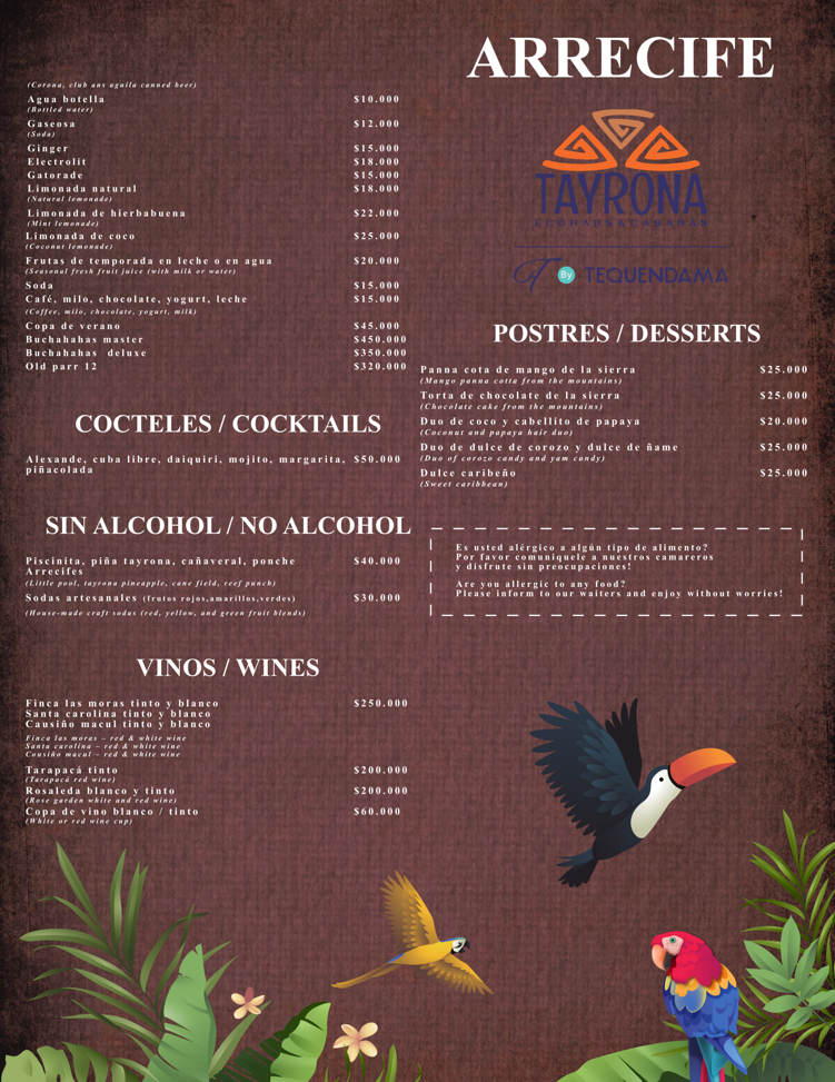 carta restaurante nativo 4