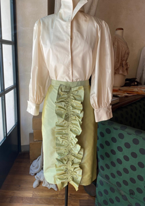 gonna-gardenia-taffeta-di-seta-verde