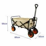 marbueno-carrello-multiuso-pieghevole-acciaio-200-kg-beige-giardino-spiaggia-86x50x59-cm