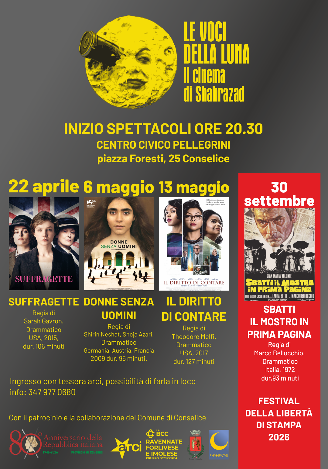 TORNA IL CINEMA A CONSELICE