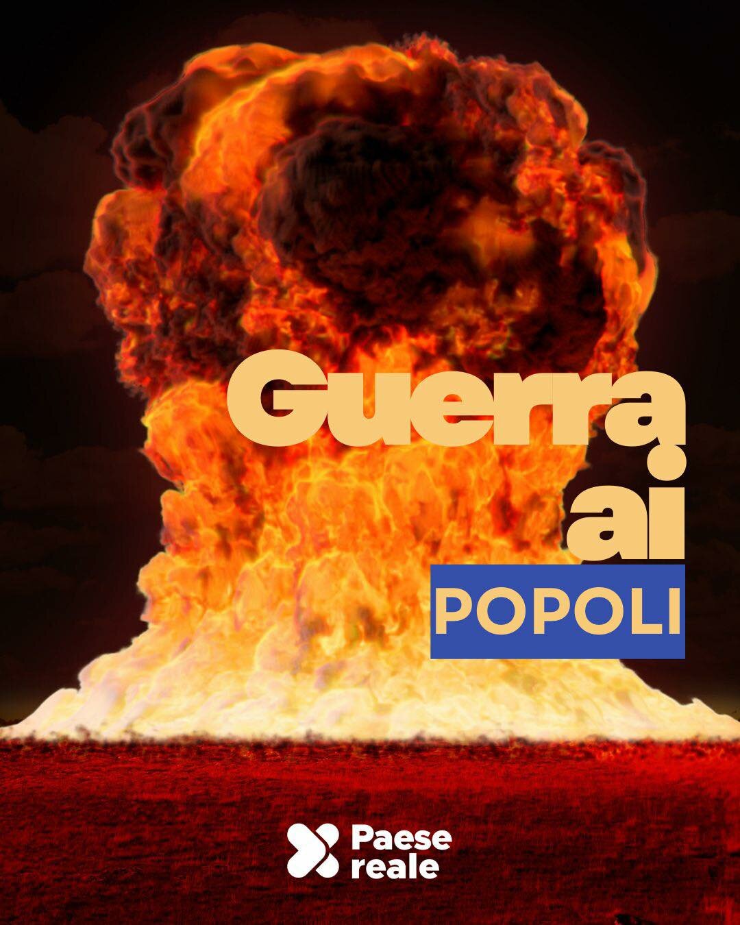 ISRAELE E STATI UNITI DICHIARANO GUERRA AI POPOLI. ANCHE AL NOSTRO.