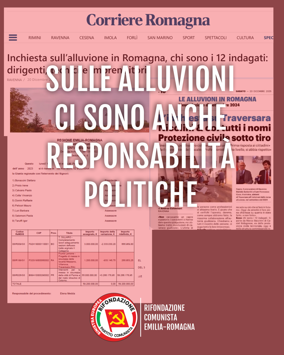 ALLUVIONE, DOV’È LA RESPONSABILITÀ POLITICA?