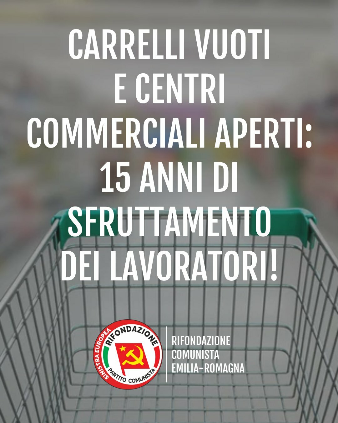 CHIUDERE I CENTRI COMMERCIALI NEI FESTIVI, DOPO 15 ANNI FALLISCE LA LIBERALIZZAZIONE DEGLI ORARI