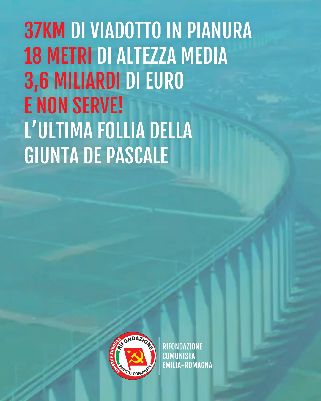 QUADRUPLICAMENTO BOLOGNA–CASTEL BOLOGNESE: 3,6 MILIARDI DI EURO PER UN’OPERA INUTILE