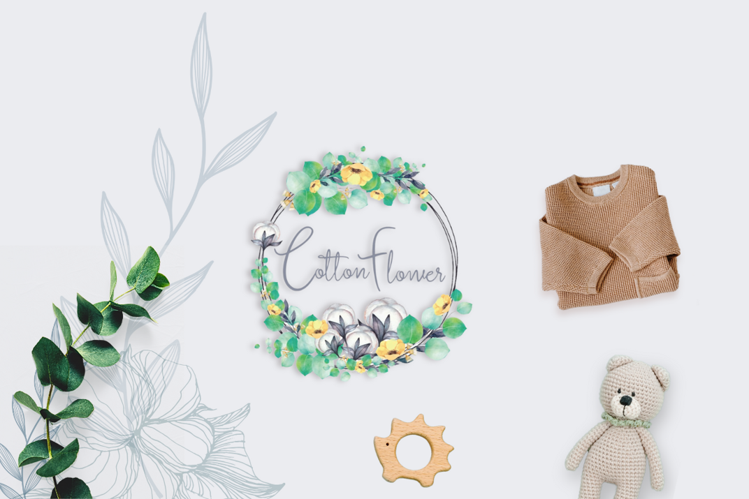 logo basi cotton flower page