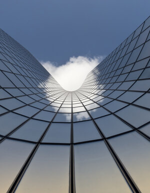 reflection of clouds