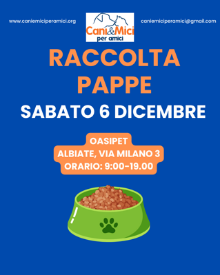 _raccolta pappe oasipet albiate dicembre