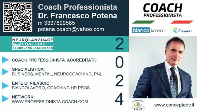Dottor Francesco Potena Business Coach accreditato Euspert a Napoli e Salerno Dottor Francesco Potena Business Coach accreditato Euspert a Napoli e Salerno