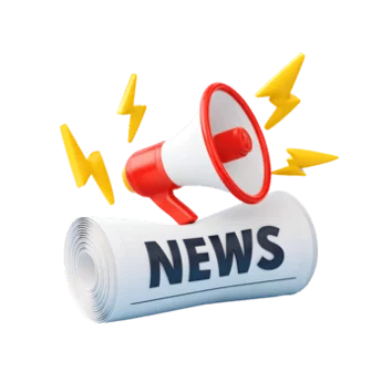 realistic-3d-rendering-news-update-with-megaphone-and-lightning-alert-illustration-png