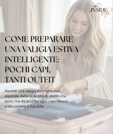 Come preparare una valigia estiva intelligente: pochi capi, tanti outfit!