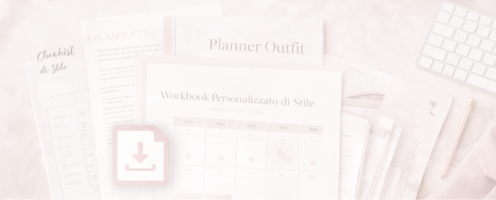 Planner outfit - workbook personalizzato di stile