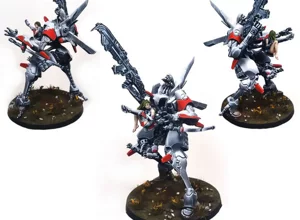 Professional commission painting of ALEPH Marut TAG for Infinity The Game, featuring clean white and red armor with a scenic base. Professional commission painting of ALEPH Marut TAG for Infinity The Game, featuring clean white and red armor with a scenic base.