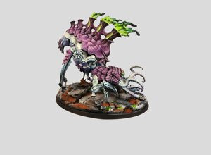 warhammer 40k painting commission tyranids psychophage hive fleet leviathan monstrous creature xenos swarm professional miniature painting service high quality display level chitin blending organic textures slime effects neon green vents custom painted miniatures rospaint studio best miniature painter worldwide shipping