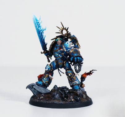 warhammer 40k painting commission ultramarines inceptors squad space marines jetpack professional miniature painting service high quality display level dark blue armor edge highlighting custom painted miniatures rospaint studio best miniature painter international shipping