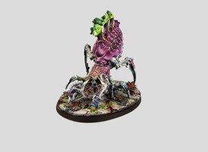 warhammer 40k painting commission tyranids psychophage hive fleet leviathan monstrous creature xenos swarm professional miniature painting service high quality display level chitin blending organic textures slime effects neon green vents custom painted miniatures rospaint studio best miniature painter worldwide shipping