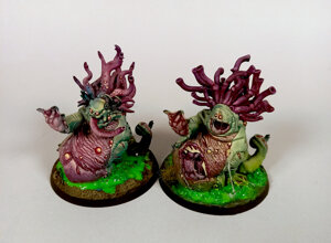 Warhammer 40k commission painting, Age of Sigmar, Maggotkin of Nurgle, Beasts of Nurgle painted, Chaos Daemons commission, RosPaint Studio, professional miniature painting service, high-end display quality, Citadel miniatures, boutique painting studio, custom hobby painting, wargaming art, tabletop miniatures, slime and gloss effects, wet look painting, organic textures, Nurgle rot, grimdark style, miniature painting Italy, worldwide shipping, collectible miniatures, hobby artist, toxic swamp bases