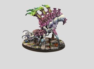 warhammer 40k painting commission tyranids psychophage hive fleet leviathan monstrous creature xenos swarm professional miniature painting service high quality display level chitin blending organic textures slime effects neon green vents custom painted miniatures rospaint studio best miniature painter worldwide shipping