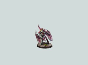 warhammer 40k painting commission tyranids winged prime hive fleet leviathan synapse leader xenos swarm professional miniature painting service high quality display level chitin blending organic textures neon green bio-weapon highlights custom painted miniatures rospaint studio best miniature painter worldwide shipping