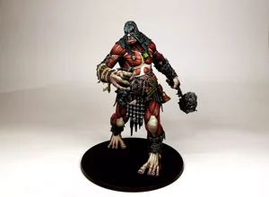 Gate-Breaker Mega-Gargant Warhammer Age of Sigmar miniature painting service by RosPaint Studio custom Colossal Titan Attack on Titan flesh style Sons of Behemat wargaming commission