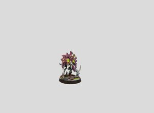 warhammer 40k painting commission tyranids neurogaunt node beast hive fleet leviathan synaptic relay leader xenos swarm professional miniature painting service high quality display level chitin highlights organic blending neon green brain nodes detail custom painted miniatures rospaint studio best miniature painter worldwide shipping