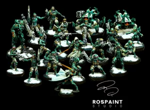 Full showcase of a PanOceania Varuna Division army, professionally painted by RosPaint Studio for Infinity The Game. Full showcase of a PanOceania Varuna Division army, professionally painted by RosPaint Studio for Infinity The Game.