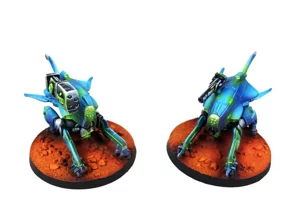Two Nomad Zond Remotes painted with a professional cyan-to-green gradient and glowing green optics by RosPaint Studio. Two Nomad Zond Remotes painted with a professional cyan-to-green gradient and glowing green optics by RosPaint Studio.