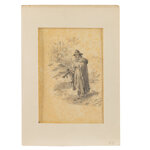 enrico-gamba-torino-1831-1883-viandante-con-zampogna-matita-su-carta