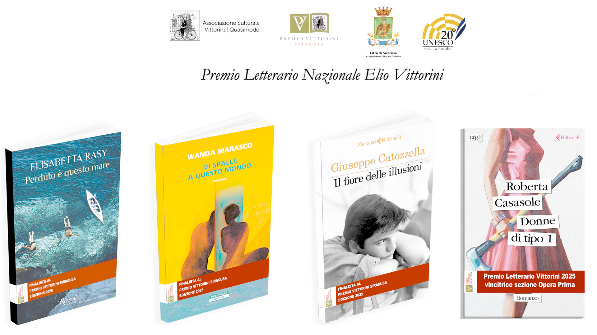 Premio Vittorini, selezionate le tre opere che si contendono il titolo