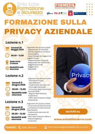 privacy aziendale_locandina privacy aziendale_locandina