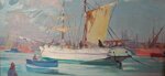 renato-natali-livorno-1883-1979-trittico-di-marine-vele-in-porto