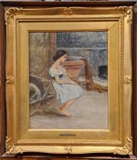 giovane-donna-seduta-con-carriola-adolfo-tommasi-1851-1933